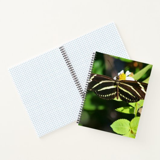Zebra Longwing Butterfly Spiral Notebook Notitieboek (Binnen)