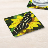 Zebra Longwing Kartonnen Onderzetters (Schuin)