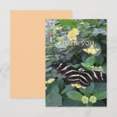 Zebra Longwing Thank You Card Bedankkaart (Voorkant / Achterkant)