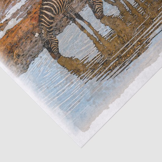 Zebra loskoppeling tissuepapier (Detail)