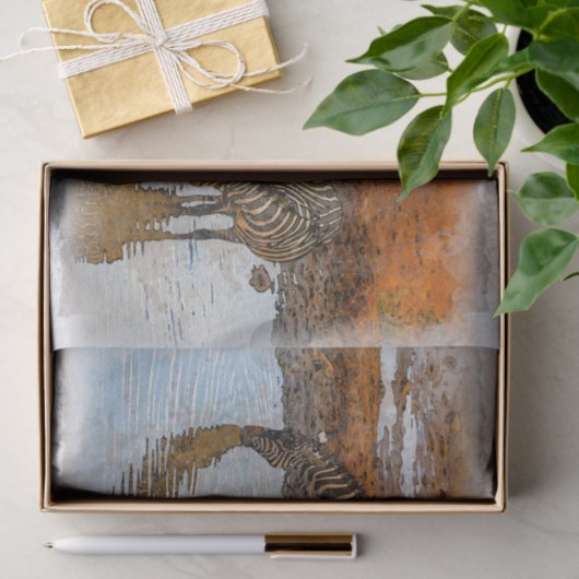 Zebra loskoppeling tissuepapier (Geschenk)