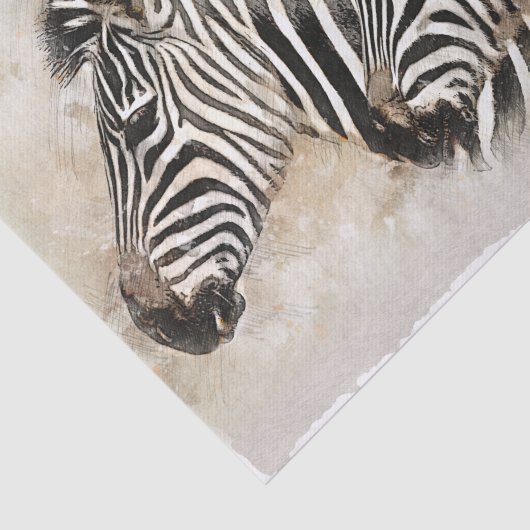 Zebra loskoppeling tissuepapier (Detail)