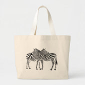 Zebra Love Grote Tote Bag (Voorkant)