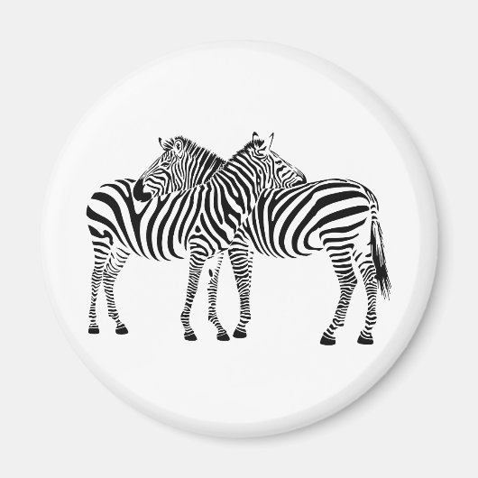 Zebra Love Magneet (Voorkant)