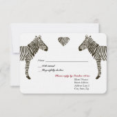 Zebra Love RSVP (Voorkant)