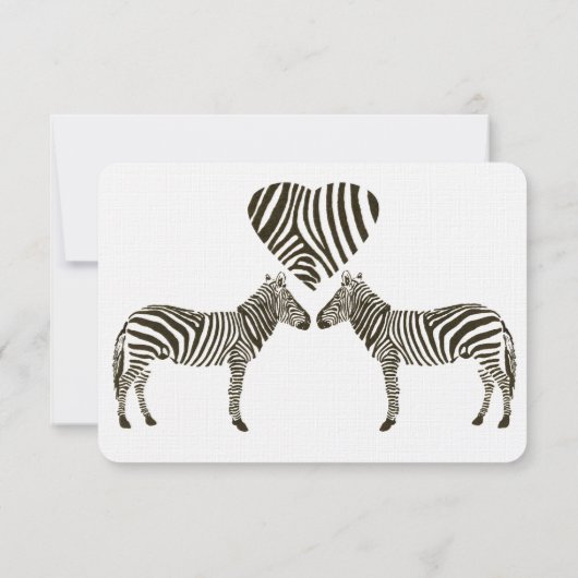 Zebra Love RSVP (Achterkant)