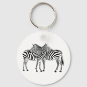 Zebra Love Sleutelhanger (Voorkant)