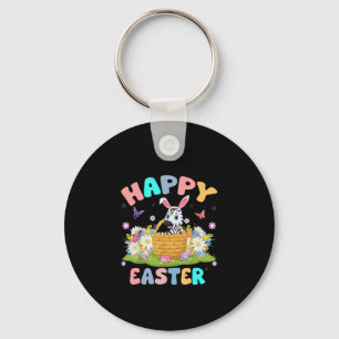 Zebra Lover Happy Easter Bunny Zebra Paaszondag Sleutelhanger