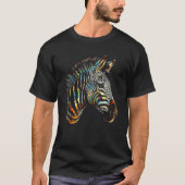 Zebra Lover Kunstwerk Dierenmotief Zebra 10 T-shirt (Voorkant)