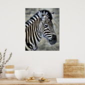 Zebra Lovers Art Gifts Poster (Keuken)