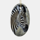 Zebra Lovers Art kerstversiering Keramisch Ornament (Rechts)