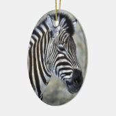 Zebra Lovers Art kerstversiering Keramisch Ornament (Links)