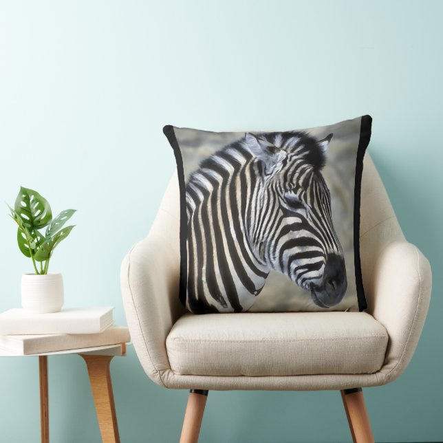 Zebra Lovers Art Kussen (Stoel)