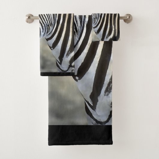 Zebra Lovers Bad Handdoek (Insitu)