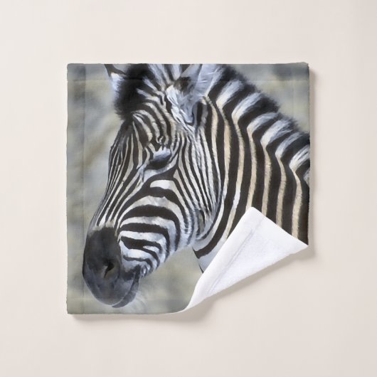 Zebra Lovers Bad Handdoek (Wasdoekje)