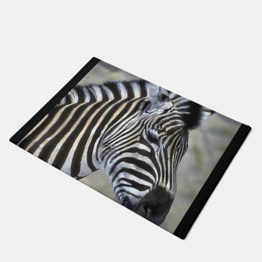 Zebra Lovers Deurmat (Schuin)