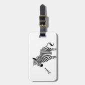 Zebra Lovers Gifts Bagagelabel (Voorkant verticaal)