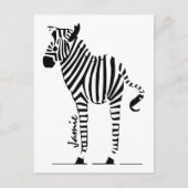 Zebra Lovers Gifts Briefkaart (Voorkant)