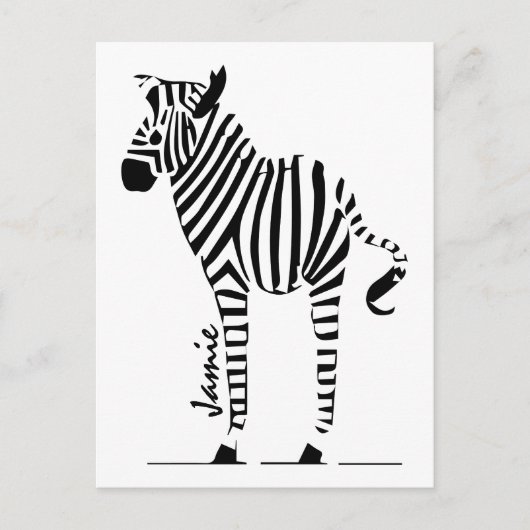 Zebra Lovers Gifts Briefkaart (Voorkant)