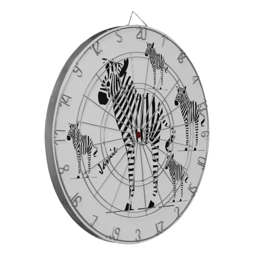 Zebra Lovers Gifts Dartbord (Voorkant Links)
