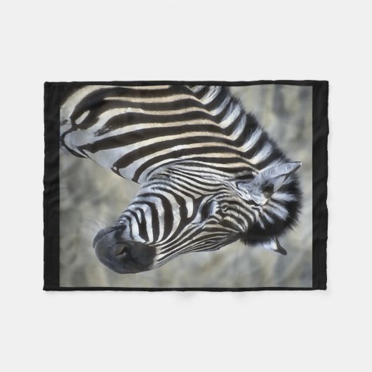 Zebra Lovers Gifts Fleece Deken (Voorkant (Horizontaal))