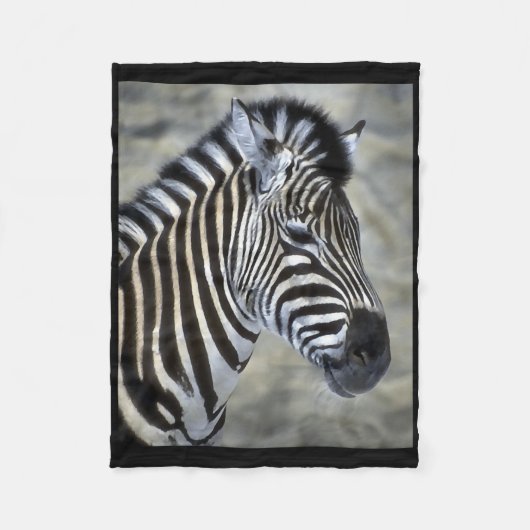 Zebra Lovers Gifts Fleece Deken (Voorkant)