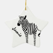 Zebra Lovers Gifts Keramisch Ornament (Voorkant)