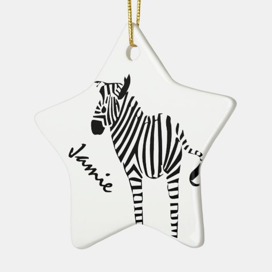 Zebra Lovers Gifts Keramisch Ornament (Links)