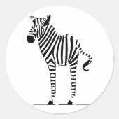 Zebra Lovers Gifts Ronde Sticker (Voorkant)