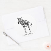 Zebra Lovers Gifts Ronde Sticker (Envelop)