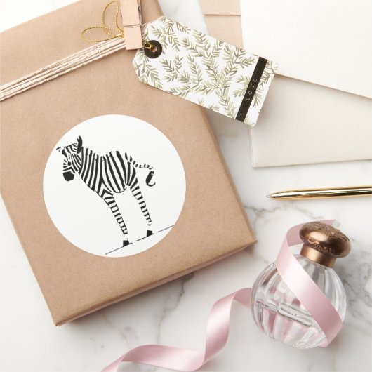 Zebra Lovers Gifts Ronde Sticker (Geschenken)