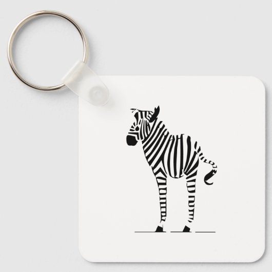 Zebra Lovers Gifts Sleutelhanger (Voorkant)