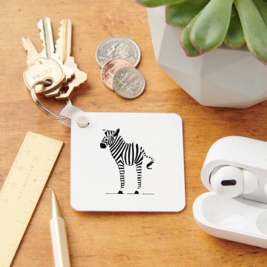 Zebra Lovers Gifts Sleutelhanger (Bureau)