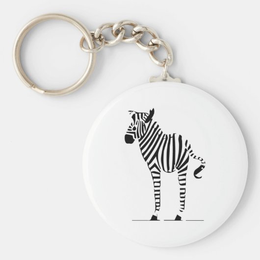 Zebra Lovers Gifts Sleutelhanger (Voorkant)