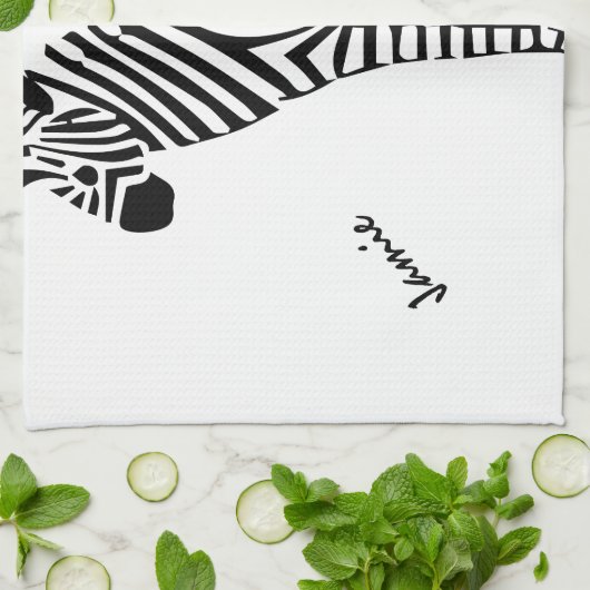 Zebra Lovers Gifts Theedoek (Gevouwen)