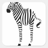 Zebra Lovers Gifts Vierkante Sticker (Voorkant)