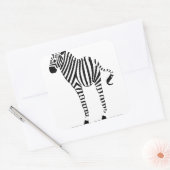 Zebra Lovers Gifts Vierkante Sticker (Envelop)
