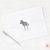 Zebra Lovers Gifts Vierkante Sticker (Envelop)