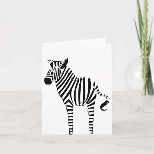 Zebra Lovers Hartelijk dank of Opmerkingskaarten Bedankkaart (Voorkant)