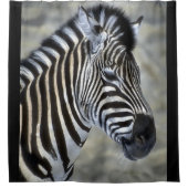 Zebra Lovers Kunst Douchegordijn (Voorkant)