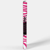 Zebra Lovers Patroonroze en zwart Case-Mate iPhone Case (Achterkant / Rechts)