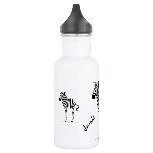 Zebra Lovers Waterfles (Links)