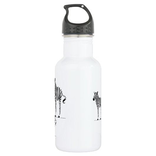 Zebra Lovers Waterfles (Achterkant)