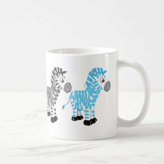 Zebra Lovert de leuke cartoon koffie mok (Rechts)