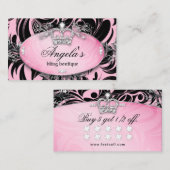 Zebra Loyalty Kaart Sieraden Crown Pink (Voorkant / Achterkant)