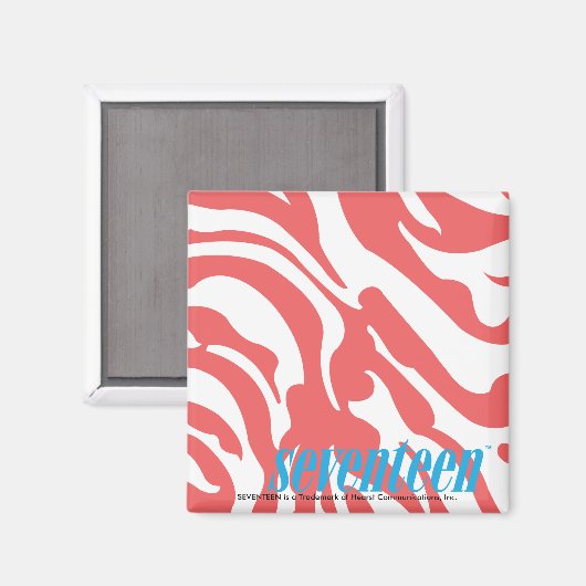 Zebra LtRoze Magneet (Voorkant / Achterkant)