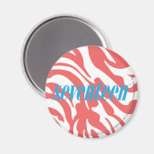 Zebra LtRoze Magneet (Voorkant / Achterkant)