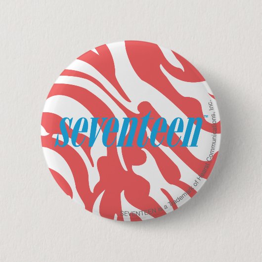 Zebra LtRoze Ronde Button 5,7 Cm (Voorkant)