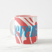 Zebra LtRoze Tweekleurige Koffiemok (Voorkant links)