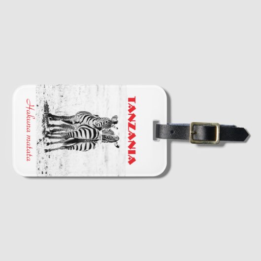 Zebra Luggage Tags Bagagelabel (Voorkant (horizontaal))